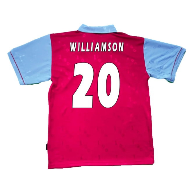 1995-1996 West Ham Centenary Pony Home Shirt (Williamson 20) — Buy Online