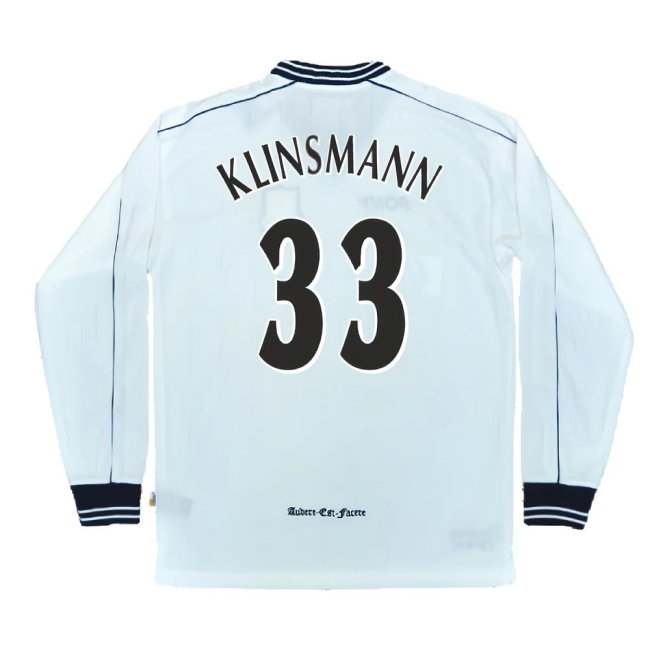 1997-1999 Tottenham Home LS Pony Retro Shirt (Klinsmann 33) — Buy Online