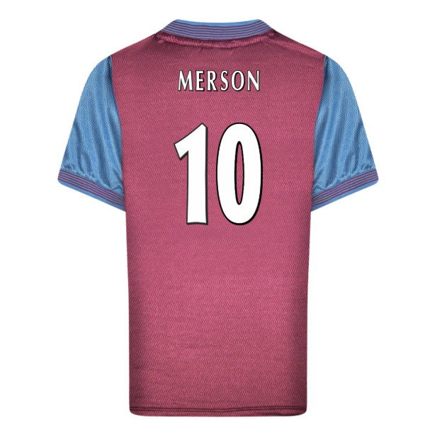 1998 Aston Villa Home Retro Shirt (Merson 10) — Buy Now