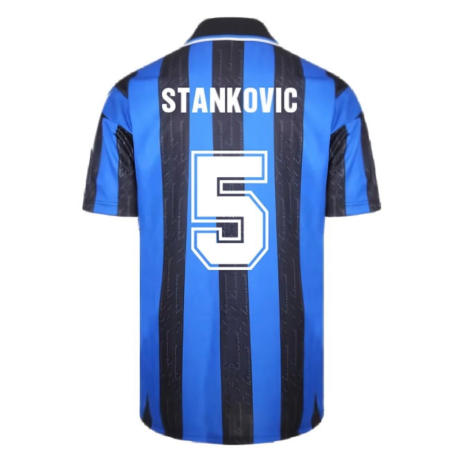 1998 Inter Milan Score Draw Home Shirt (STANKOVIC 5) — Buy Now