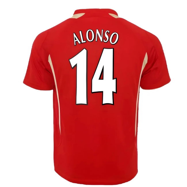 2005-2006 Liverpool Home CL Retro Shirt (ALONSO 14) — Buy Now