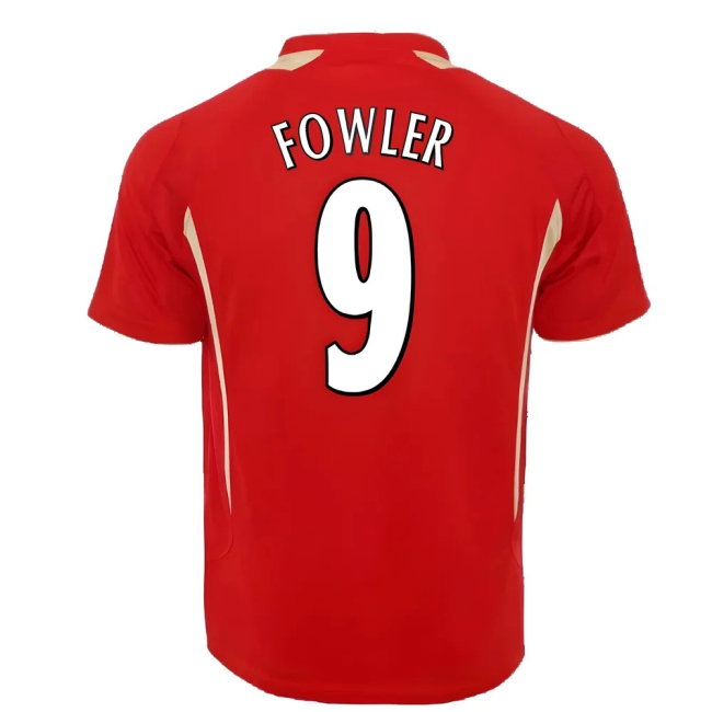 2005-2006 Liverpool Home CL Retro Shirt (FOWLER 9) — Shop Now