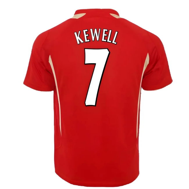 2005-2006 Liverpool Home CL Retro Shirt (Kewell 7) — Shop Online