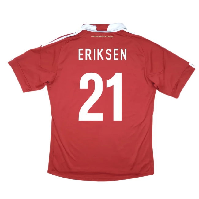 2010-2011 Denmark Home Shirt (Eriksen 21) — Shop Online