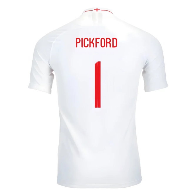2018-2019 England Player Version Home Shirt (Pickford 1) — Shop Online