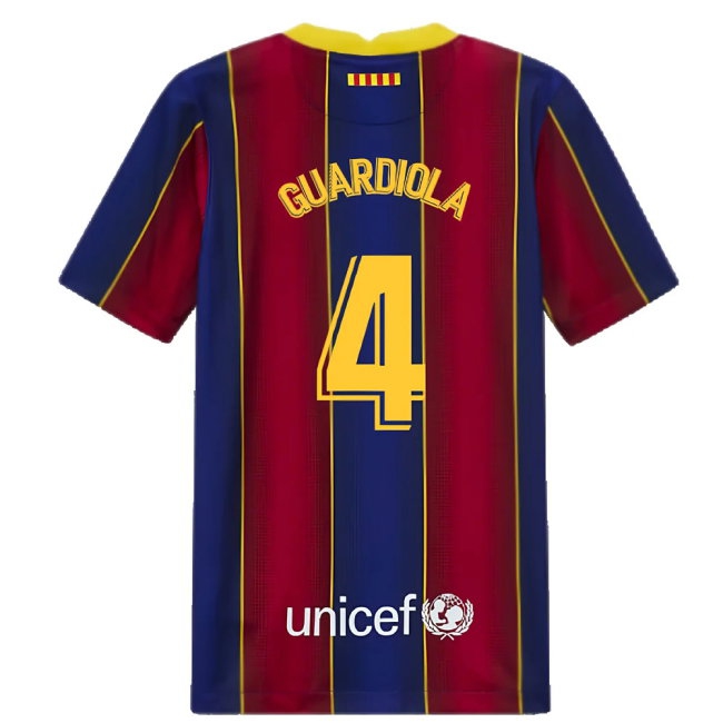 2020-2021 Barcelona Home Jersey (Kids) (GUARDIOLA 4) — Buy Online