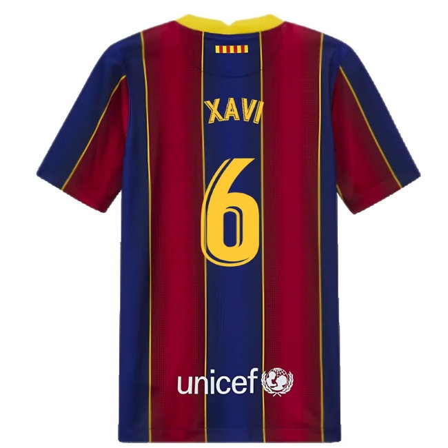 2020-2021 Barcelona Home Jersey (Kids) (XAVI 6) — Shop Online