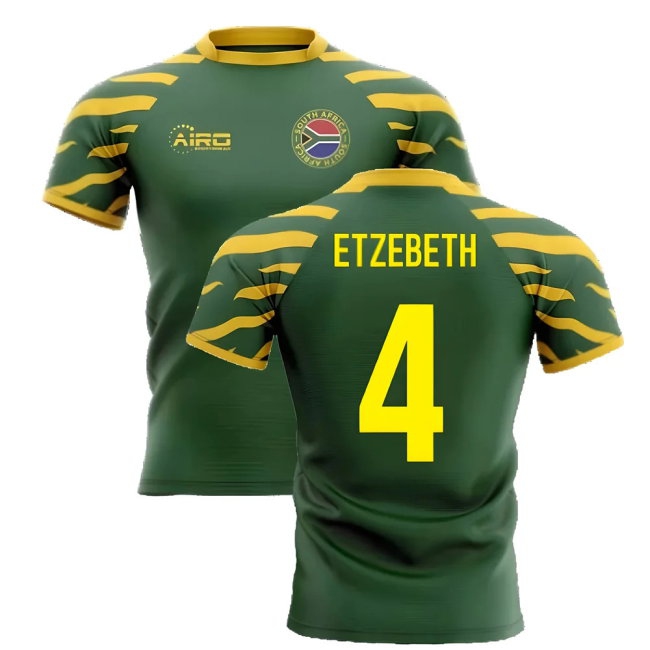 2025-2026 South Africa Springboks Home Concept Rugby Shirt (Etzebeth 4) — Buy Now