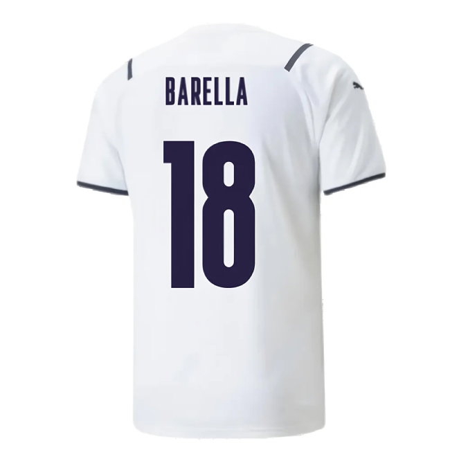 2021-2022 Italy Away Shirt (BARELLA 18) — Buy Online