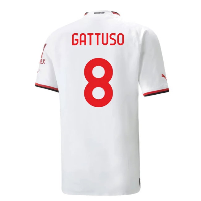 2022-2023 AC Milan Player Version Away Shirt (GATTUSO 8) — Buy Now