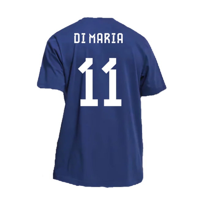 2022-2023 Argentina DNA Graphic Tee (Night Indigo) (DI MARIA 11) — Shop Online