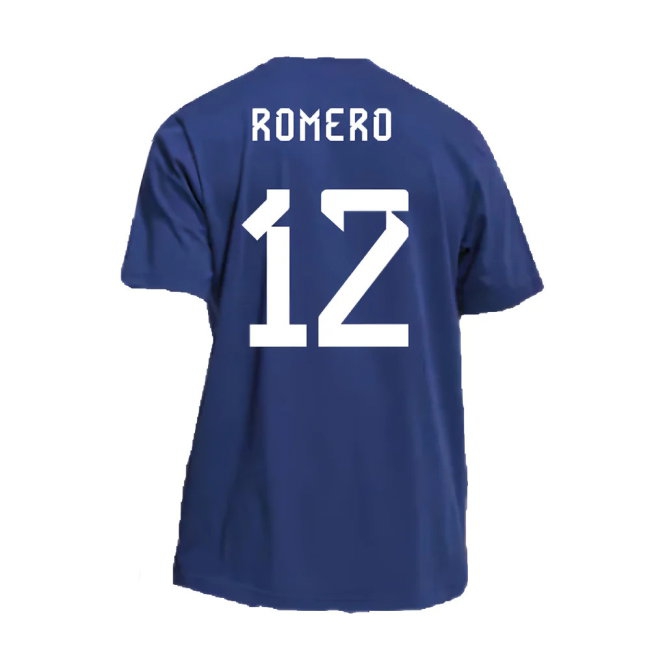 2022-2023 Argentina DNA Graphic Tee (Night Indigo) (ROMERO 12) — Buy Now