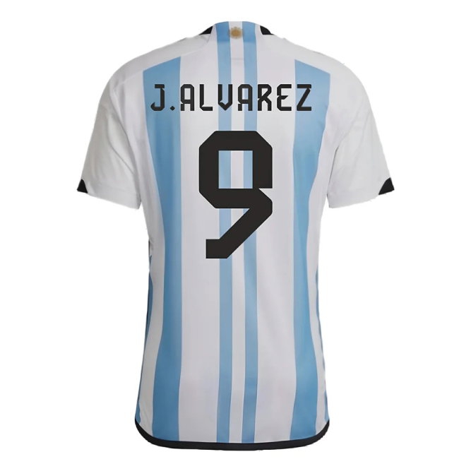 2022-2023 Argentina Home Shirt (J.ALVAREZ 9) — Buy Now