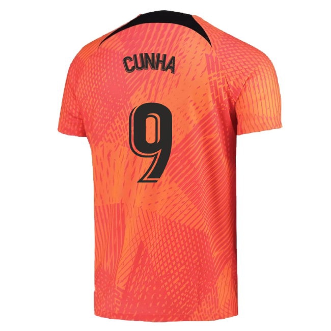 2022-2023 Atletico Madrid Pre-Match Training Shirt (Laser Crimson) (CUNHA 9) — Buy Online