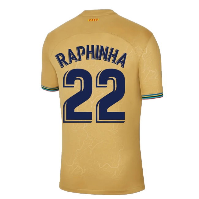 2022-2023 Barcelona Away Shirt (RAPHINHA 22) — Buy Online