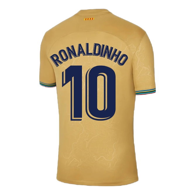 2022-2023 Barcelona Away Shirt (RONALDINHO 10) — Buy Now