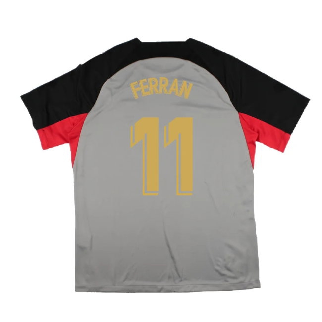 2022-2023 Barcelona CL Training Shirt (Grey) (FERRAN 11) — Shop Online