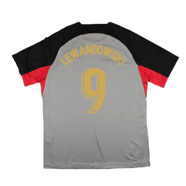 2022-2023 Barcelona CL Training Shirt (Grey) (LEWANDOWSKI 9) — Buy Now