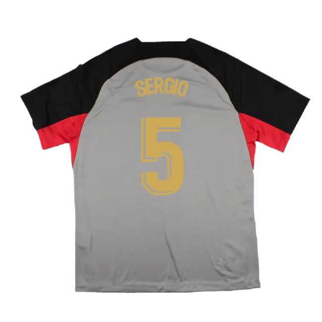 2022-2023 Barcelona CL Training Shirt (Grey) (SERGIO 5) — Shop Now