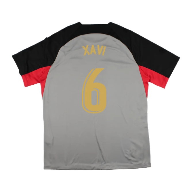 2022-2023 Barcelona CL Training Shirt (Grey) (XAVI 6) — Buy Now
