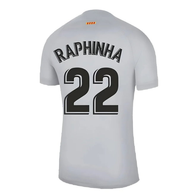 2022-2023 Barcelona Third Shirt (RAPHINHA 22) — Buy Online