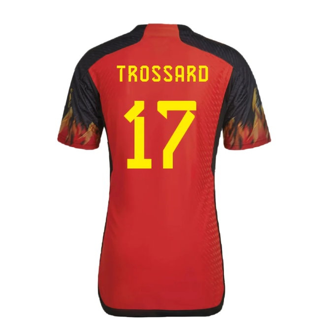 2022-2023 Belgium Player Version Home Shirt (TROSSARD 17) — Buy Online
