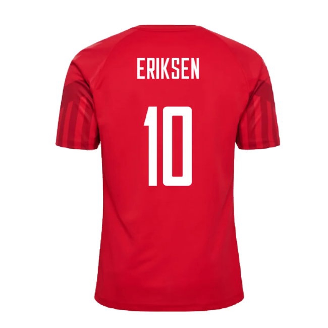 2022-2023 Denmark Home Jersey (Eriksen 10) — Buy Online