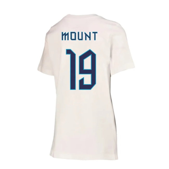 2022-2023 England Crest Tee (White) - Kids (Mount 19) — Buy Now