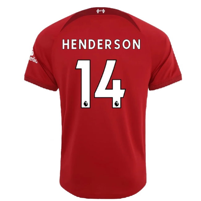 2022-2023 Liverpool Home Shirt (HENDERSON 14) — Shop Online