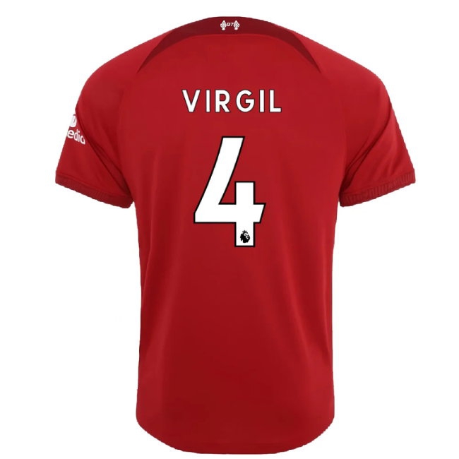 2022-2023 Liverpool Home Shirt (VIRGIL 4) — Buy Now