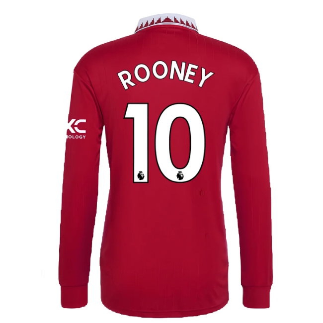 2022-2023 Man Utd Long Sleeve Home Shirt (ROONEY 10) — Shop Online