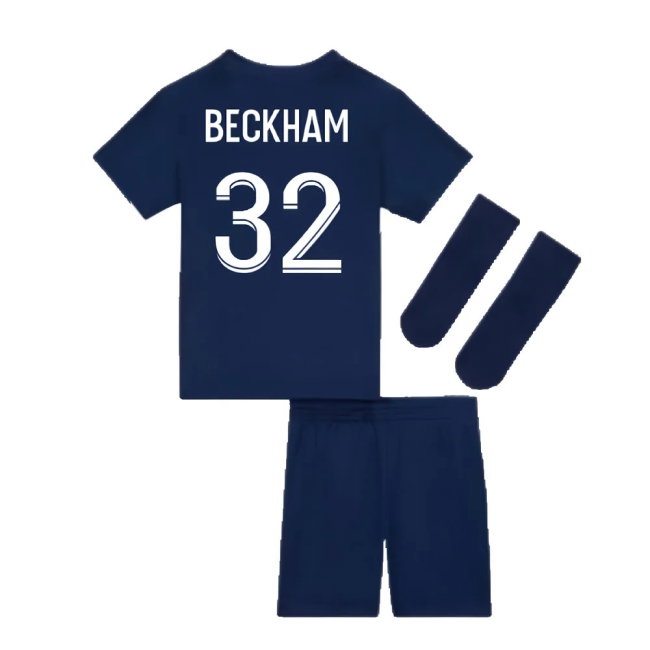 2022-2023 PSG Little Boys Home Kit (BECKHAM 32) — Shop Online
