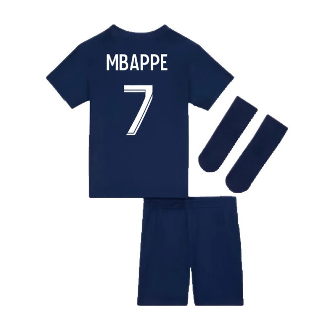 2022-2023 PSG Little Boys Home Kit (MBAPPE 7) — Shop Now