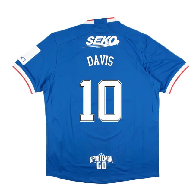 2022-2023 Rangers Home Pro Jersey (DAVIS 10) — Buy Now