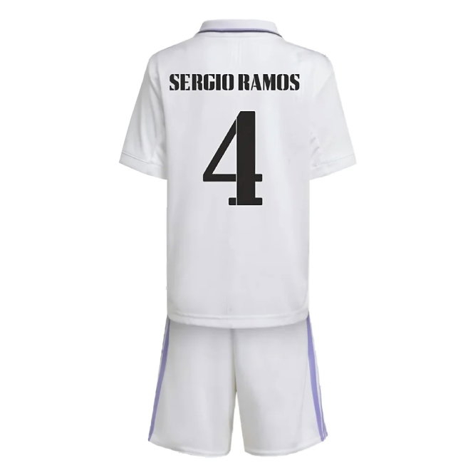 2022-2023 Real Madrid Home Mini Kit (SERGIO RAMOS 4) — Buy Now