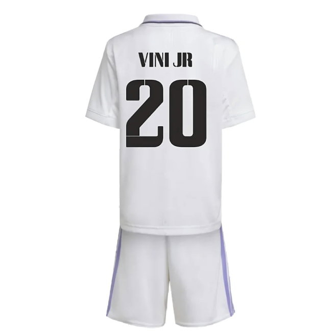 2022-2023 Real Madrid Home Mini Kit (VINI JR 20) — Shop Now