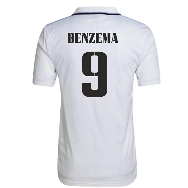 2022-2023 Real Madrid Home Shirt (BENZEMA 9) — Shop Now