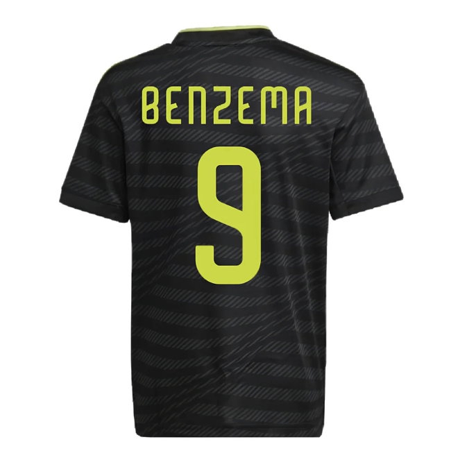 2022-2023 Real Madrid Third Shirt (Kids) (BENZEMA 9) — Shop Now