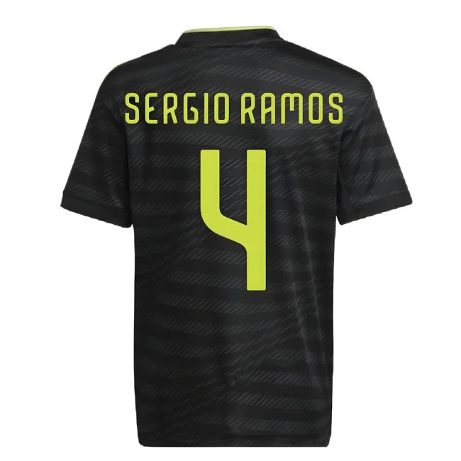 2022-2023 Real Madrid Third Shirt (Kids) (SERGIO RAMOS 4) — Shop Online
