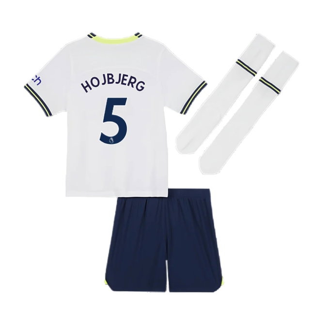 2022-2023 Tottenham Little Boys Home Mini Kit (HOJBJERG 5) — Shop Online