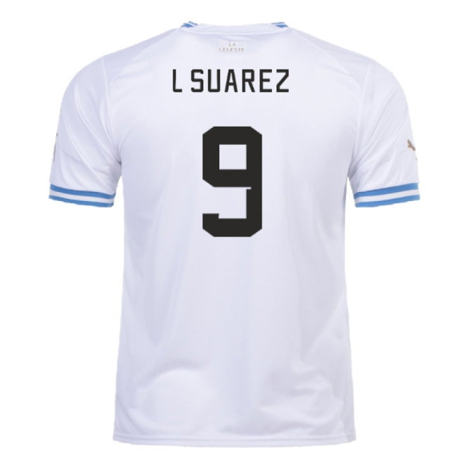 2022-2023 Uruguay Away Shirt (L Suarez 9) — Shop Online