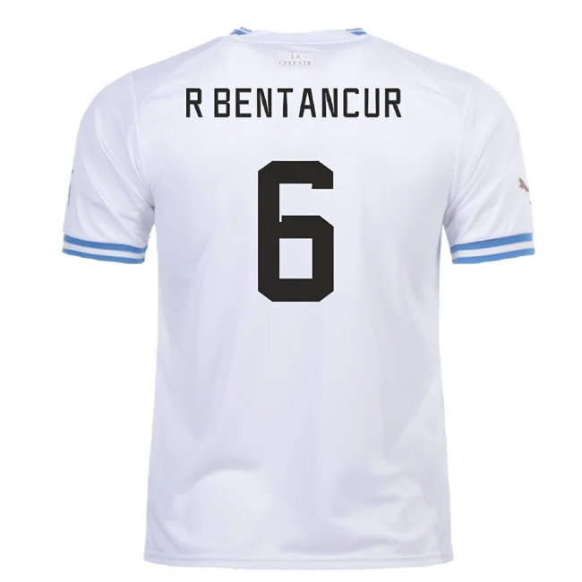 2022-2023 Uruguay Away Shirt (R Bentancur 6) — Shop Now