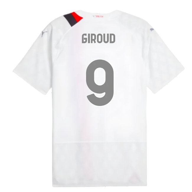 2023-2024 AC Milan Away Player Version Shirt (Giroud 9) — Shop Now