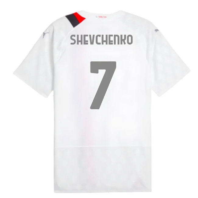 2023-2024 AC Milan Away Player Version Shirt (Shevchenko 7) — Buy Now