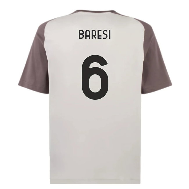 2023-2024 AC Milan Casuals Tee (Light Grey) (Baresi 6) — Shop Online