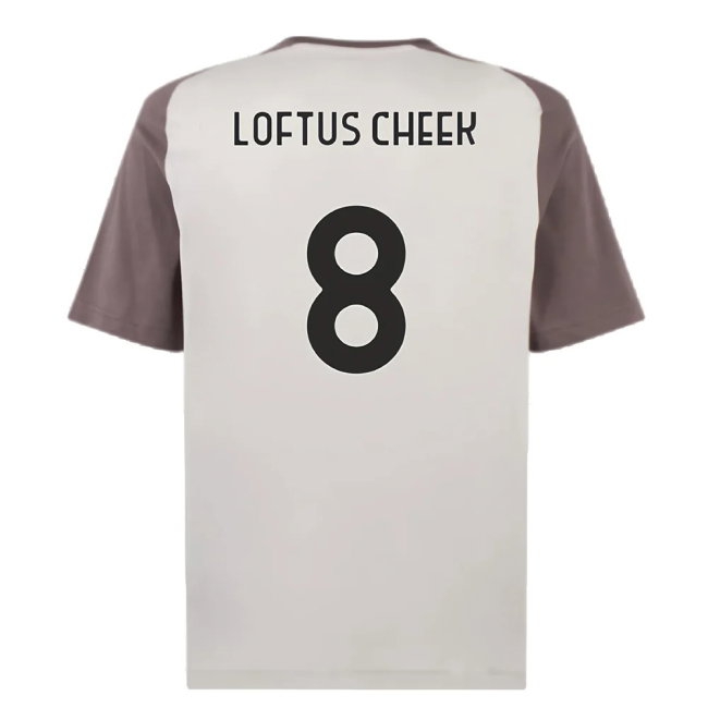 2023-2024 AC Milan Casuals Tee (Light Grey) (Loftus Cheek 8) — Buy Online