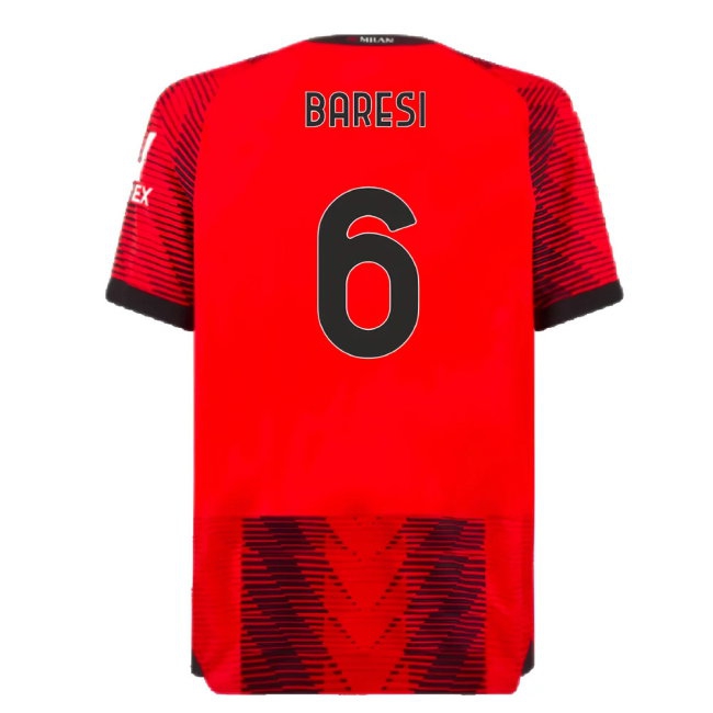 2023-2024 AC Milan Home Player Version Shirt (Baresi 6) — Buy Now