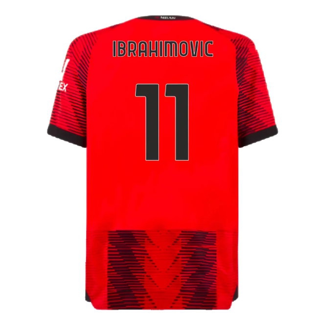 2023-2024 AC Milan Home Player Version Shirt (Ibrahimovic 11) — Buy Online