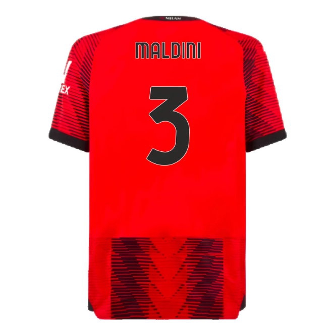 2023-2024 AC Milan Home Player Version Shirt (Maldini 3) — Shop Online