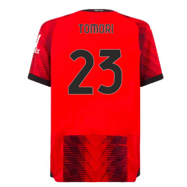 2023-2024 AC Milan Home Player Version Shirt (Tomori 23) — Shop Now